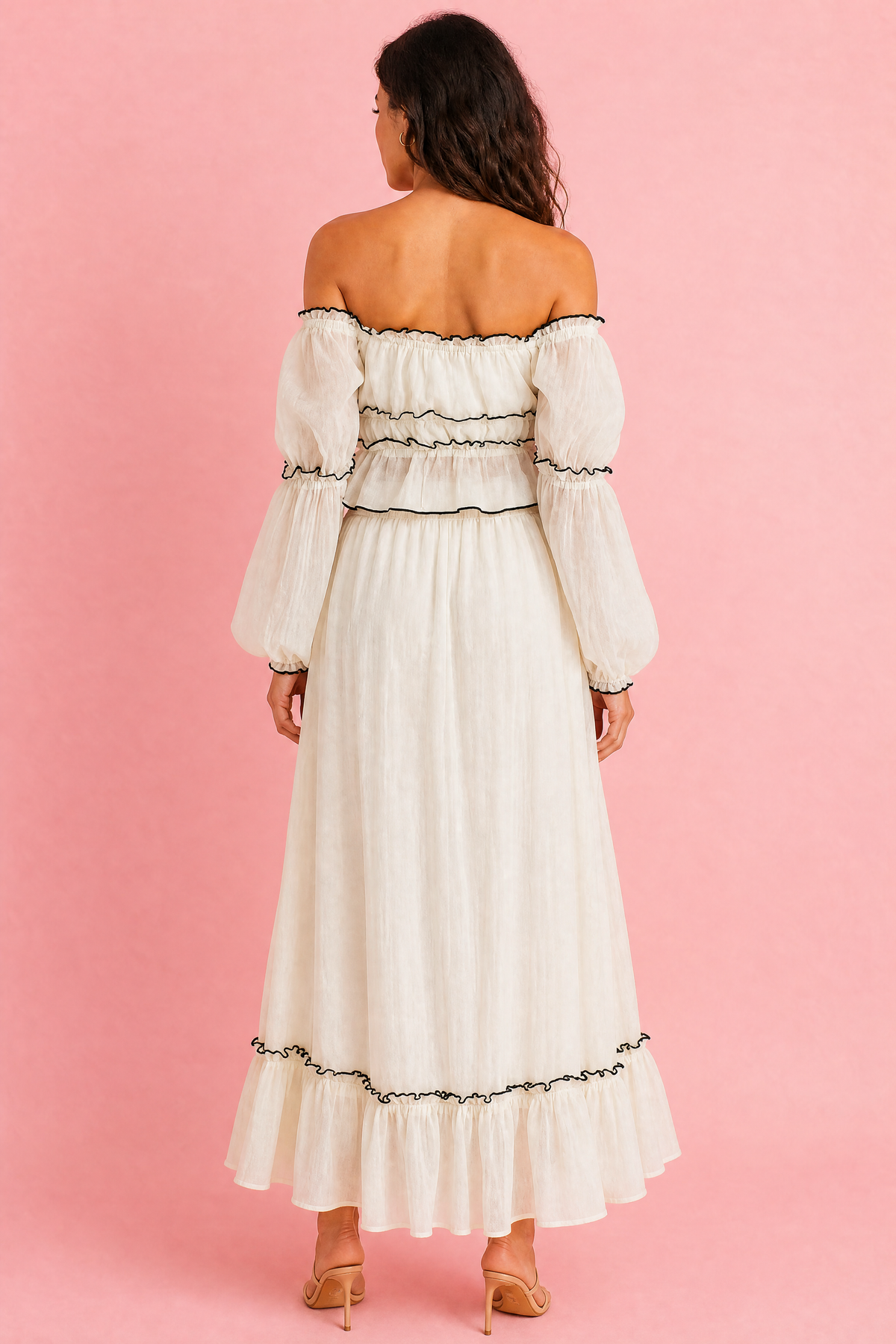 Off-Shoulder Top and Skirt Set