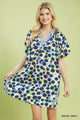 Umgee Polka Dot Print Tunic Dress