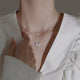 Double Layered Butterfly Necklace