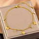 18K Gold-Plated Butterfly Charm Anklet Bracelets
