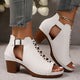 Open Toe Block Heels Sandals