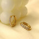 18K Gold-Plated Zircon Hoop Earrings