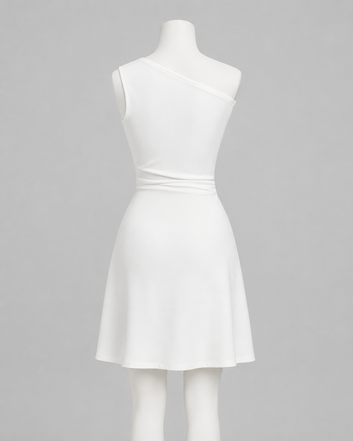 Elegant Off-Shoulder Draped Mini Dress
